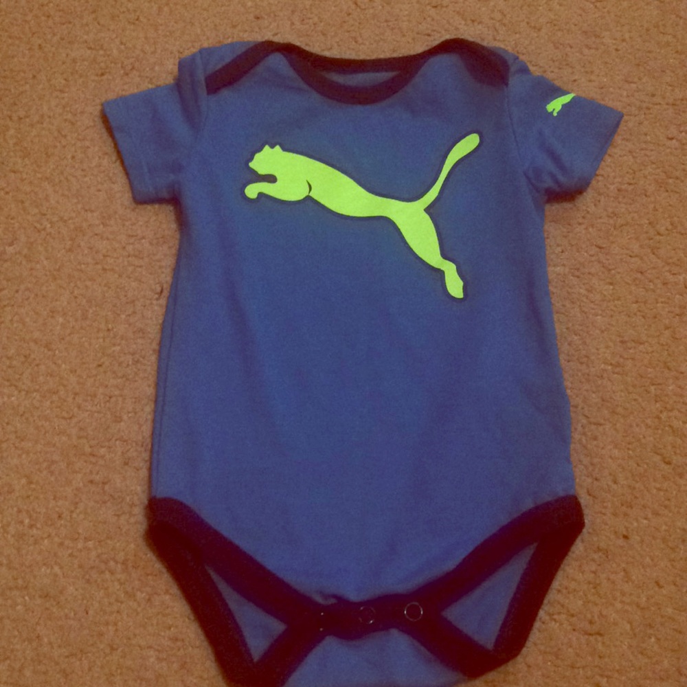 Size 3-6 month baby puma onesie
